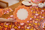 Orange Spice Wavy Dinner Plate