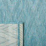 Courtyard August Indoor/Outdoor Rug, Turquoise