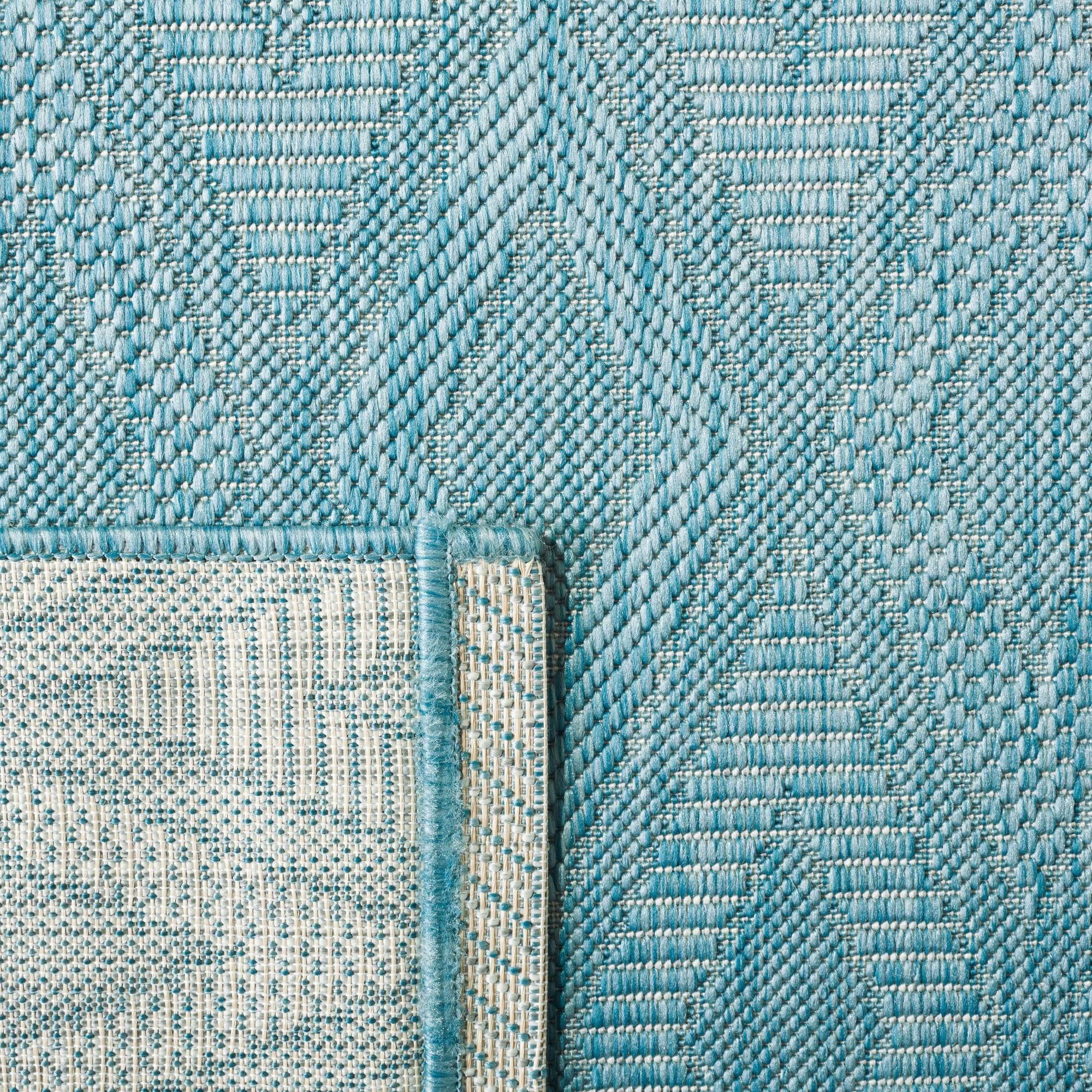 Courtyard August Indoor/Outdoor Rug, Turquoise