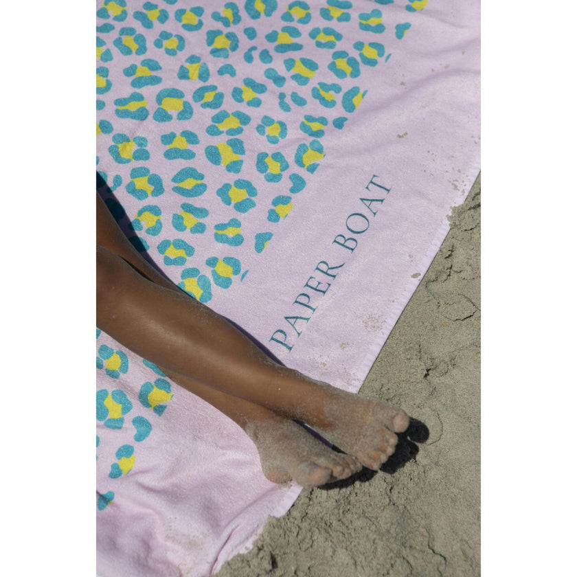 Candy animal dots large beach towel