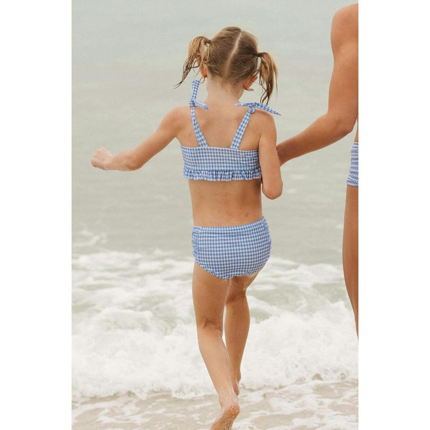 Mini Mid Rise Ruched Bottom in Blakely Gingham
