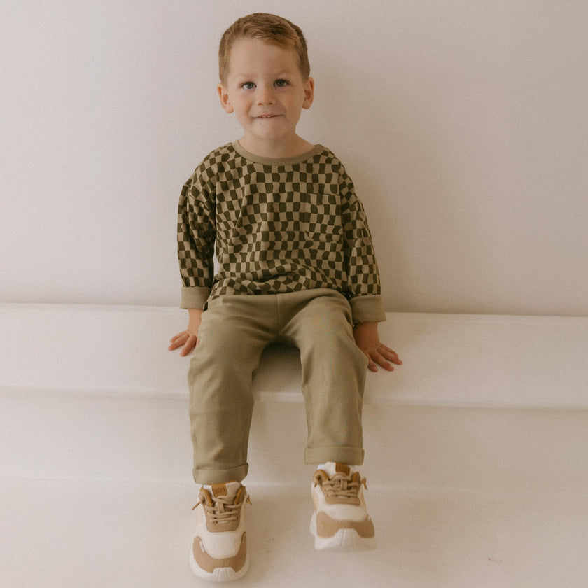 Organic Tee & Foldover Pants Set