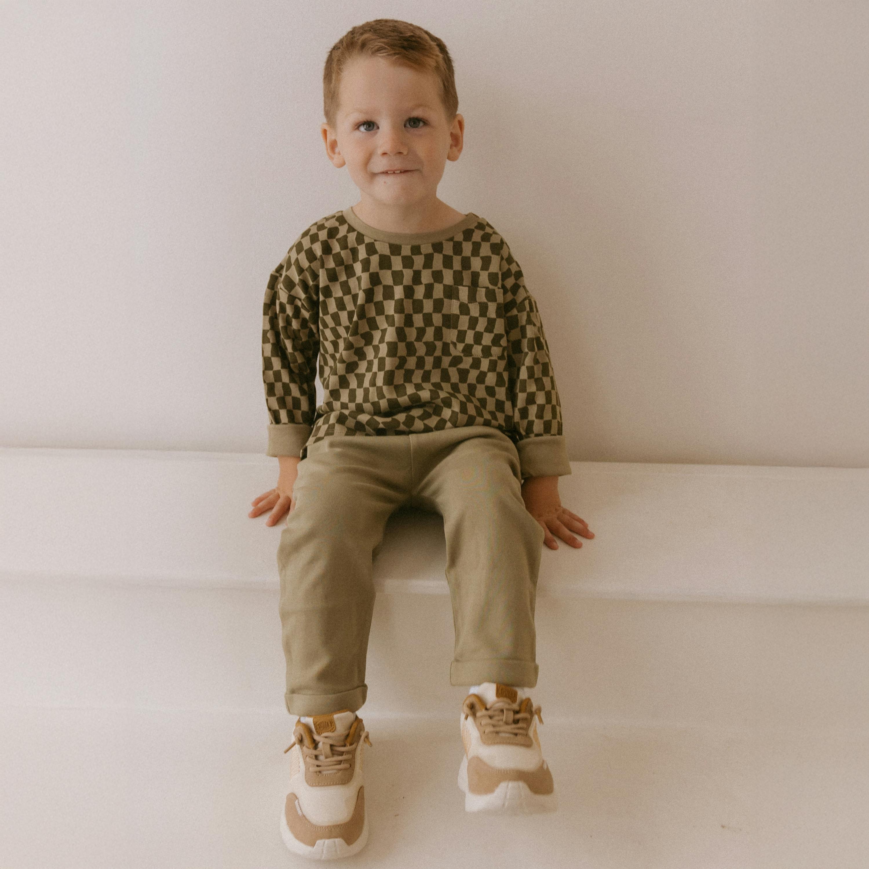 Organic Tee & Foldover Pants Set