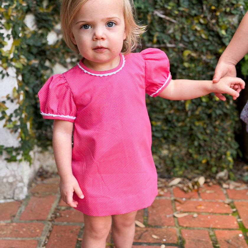 Lane Dress Set in Candy Bitty Dot