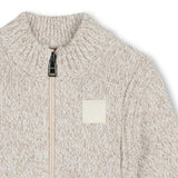 Ivory Zip Knit Sweater