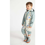 House Print Rain Coverall Jumpsuit