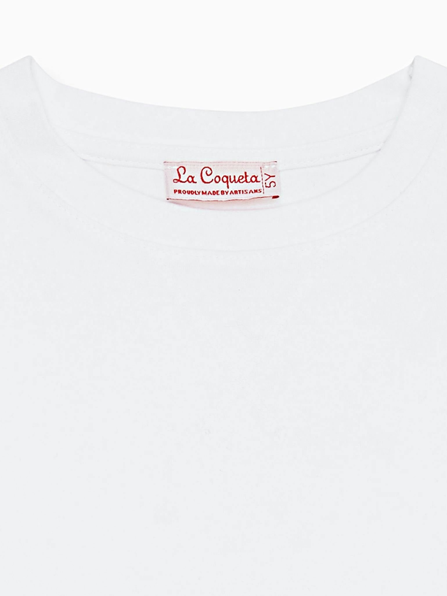White Arturo Kids Cotton T-Shirt