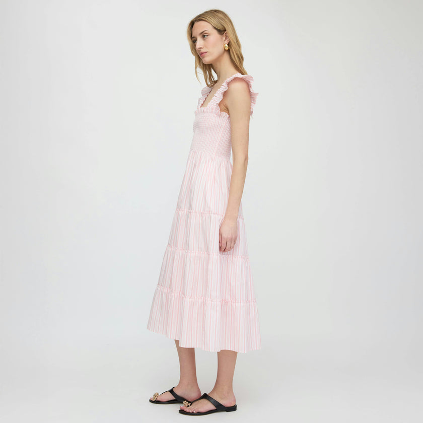 The Ellie Nap Dress - Pink Variegated Stripe