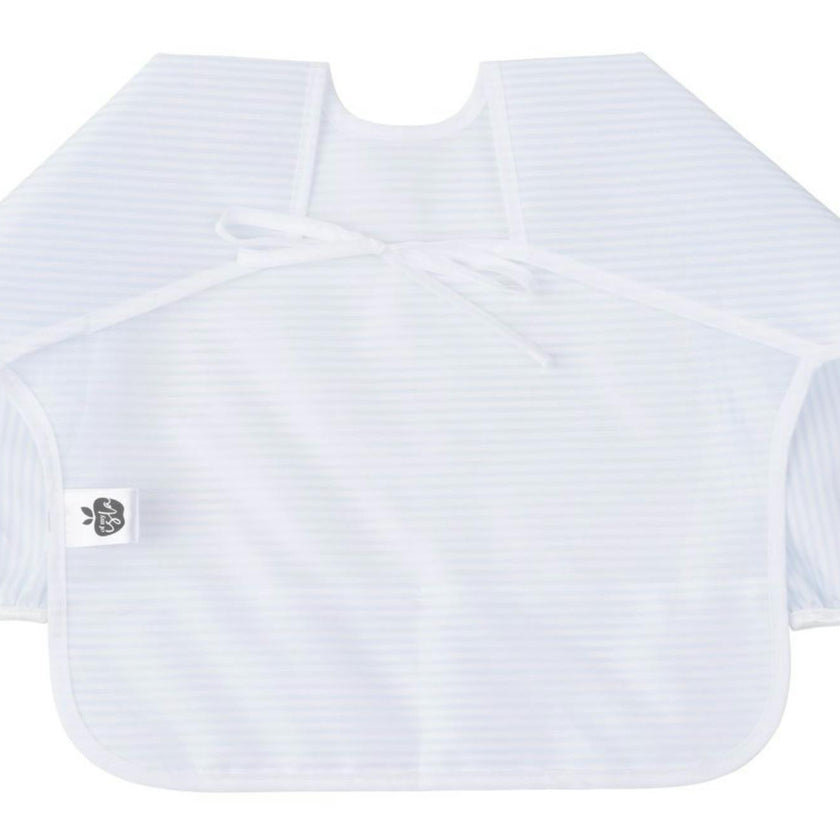 The Cover Everything Bib in Light Blue Stripe