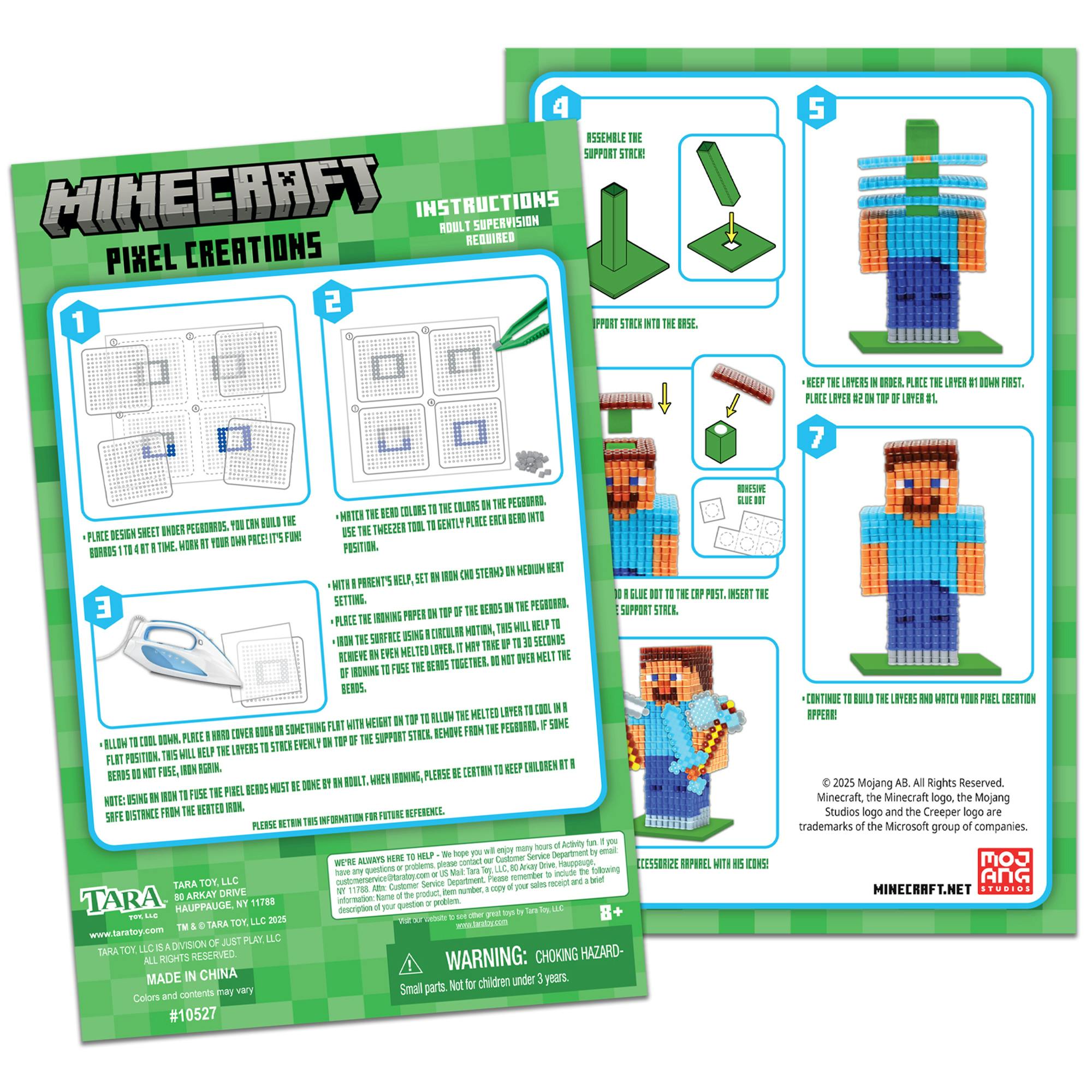 3D Pixel Creations: Minecraft - 2500 Beads