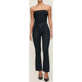 Bridget Boot High Rise Instasculpt™ Crop Jeans Black Coated
