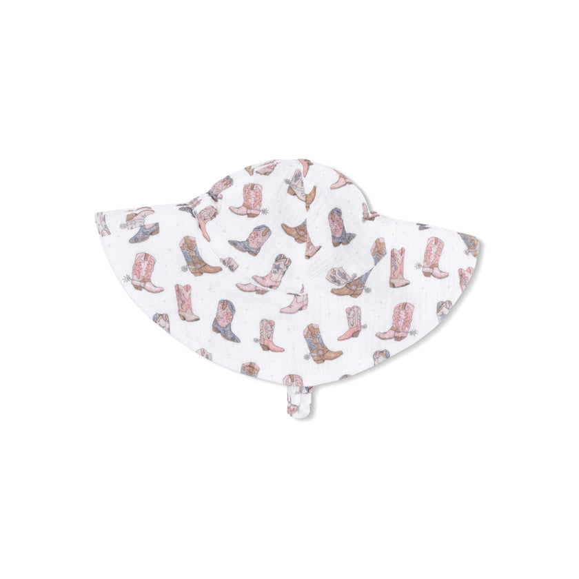 Cowgirl Boots - Wide Brim Sun Hat
