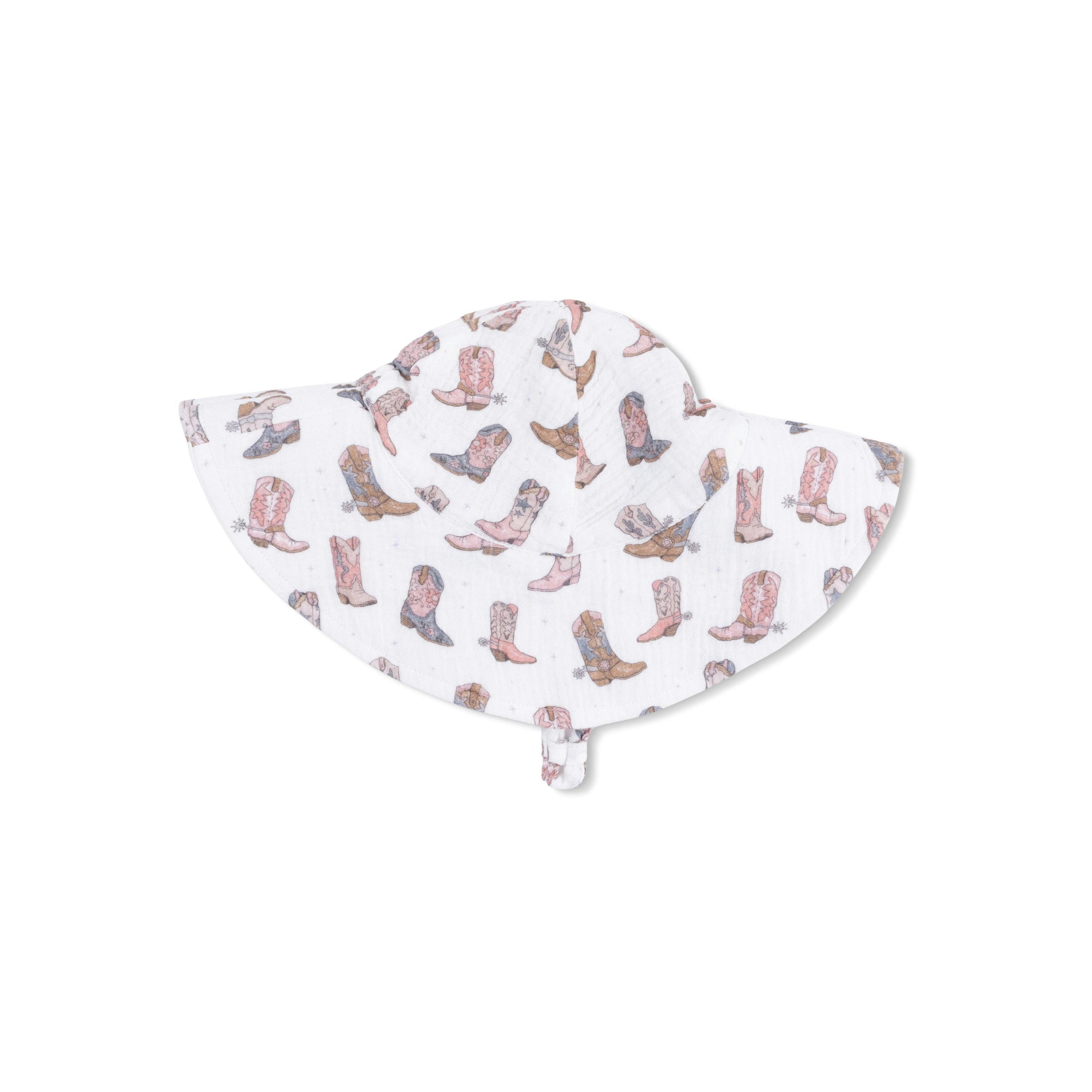 Cowgirl Boots - Wide Brim Sun Hat