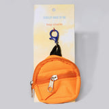 Orange Mini Backpack Charm