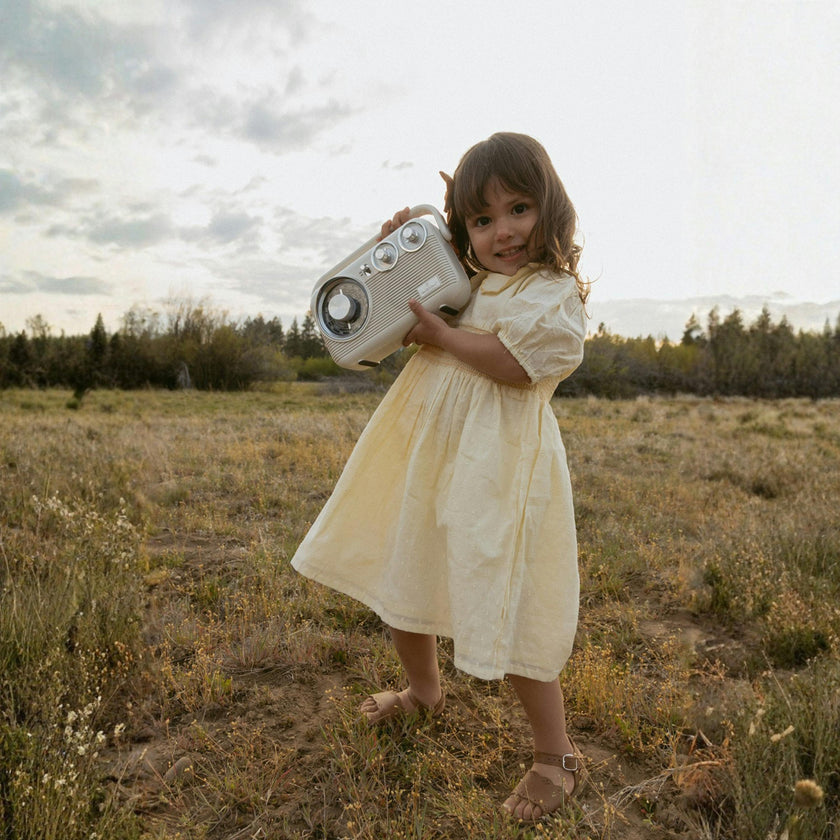 Organic Smocked Collar Dress - Butter Yellow