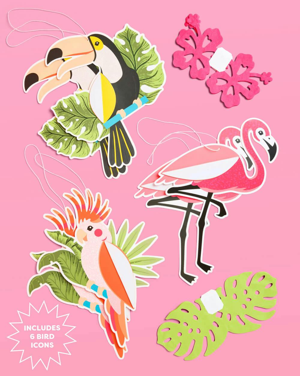 Tropical Party Banner - accordion banner