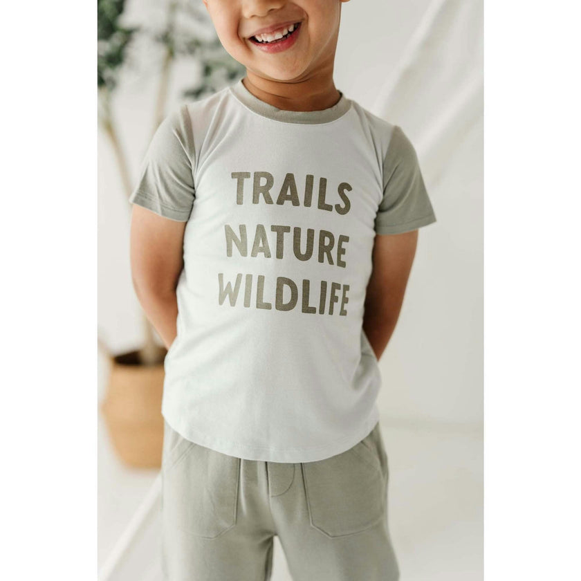 Colorblock Tee Trails Nature Wildlife