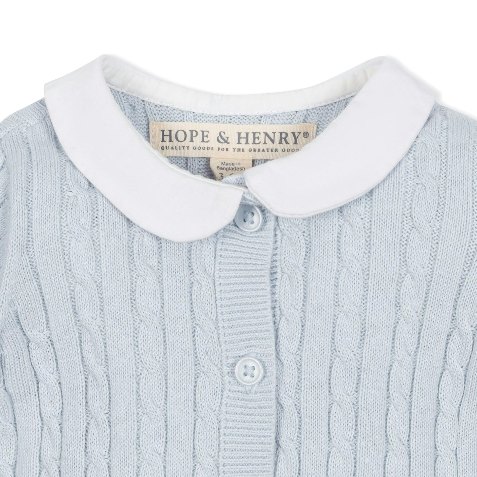 Organic Peter Pan Collar Sweater Romper
