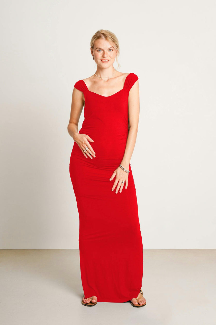 Zoey Maternity Maxi Dress