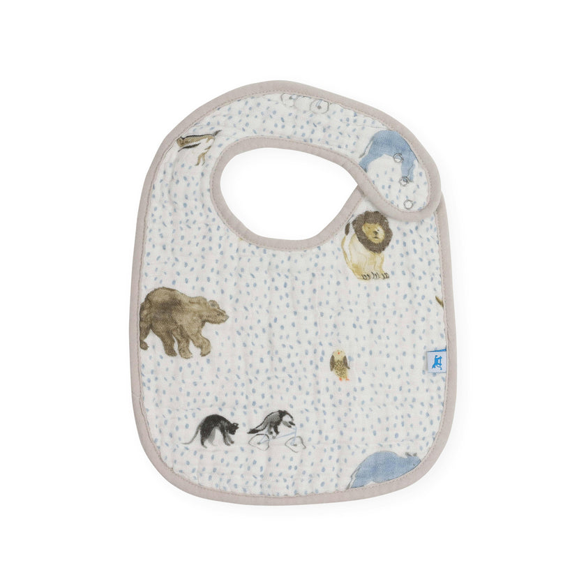 Cotton Muslin Classic Bib 3 Pack - Party Animals