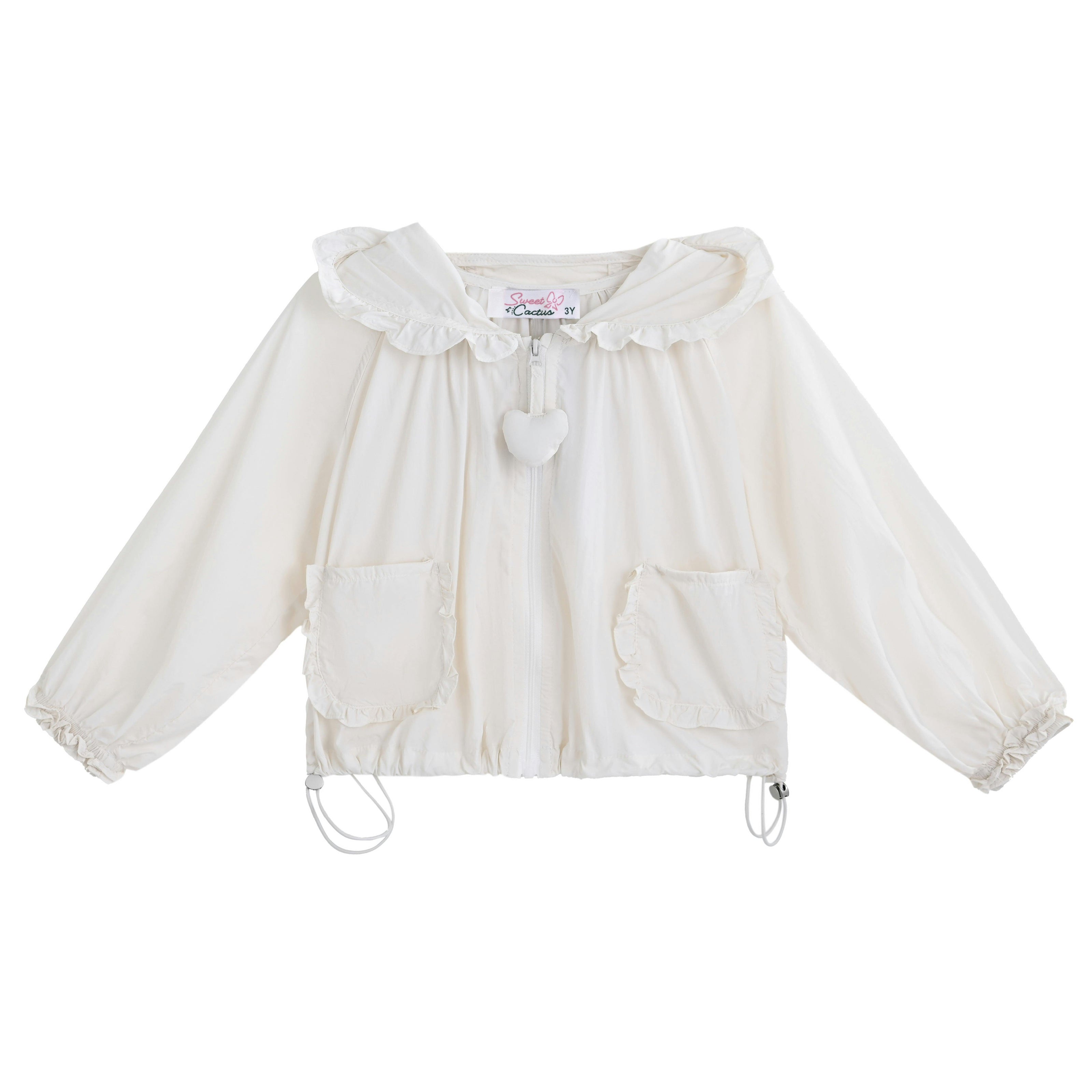 White Lace-Trim Skirt Ensemble