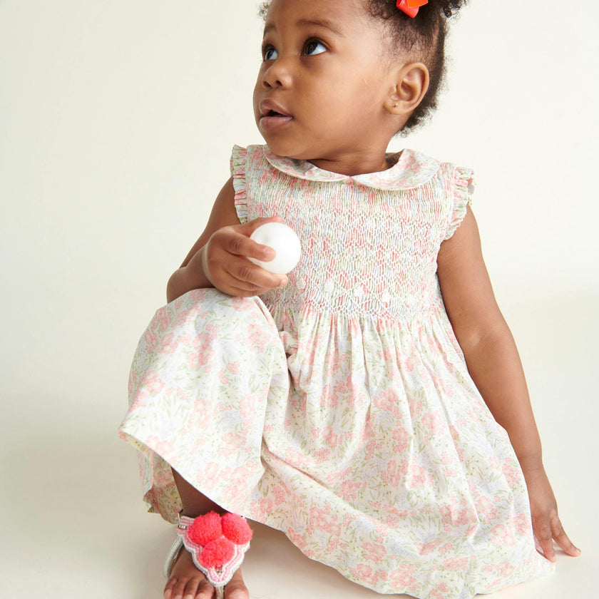 Hand-Smocked Baby Dress Tansy
