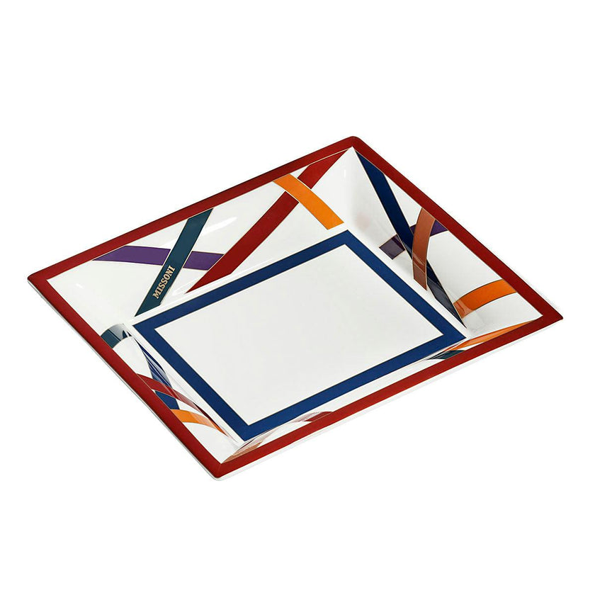 Tray NASTRI Rectangular Large in Luxury Box Multicolor 8.5" x 6.75"