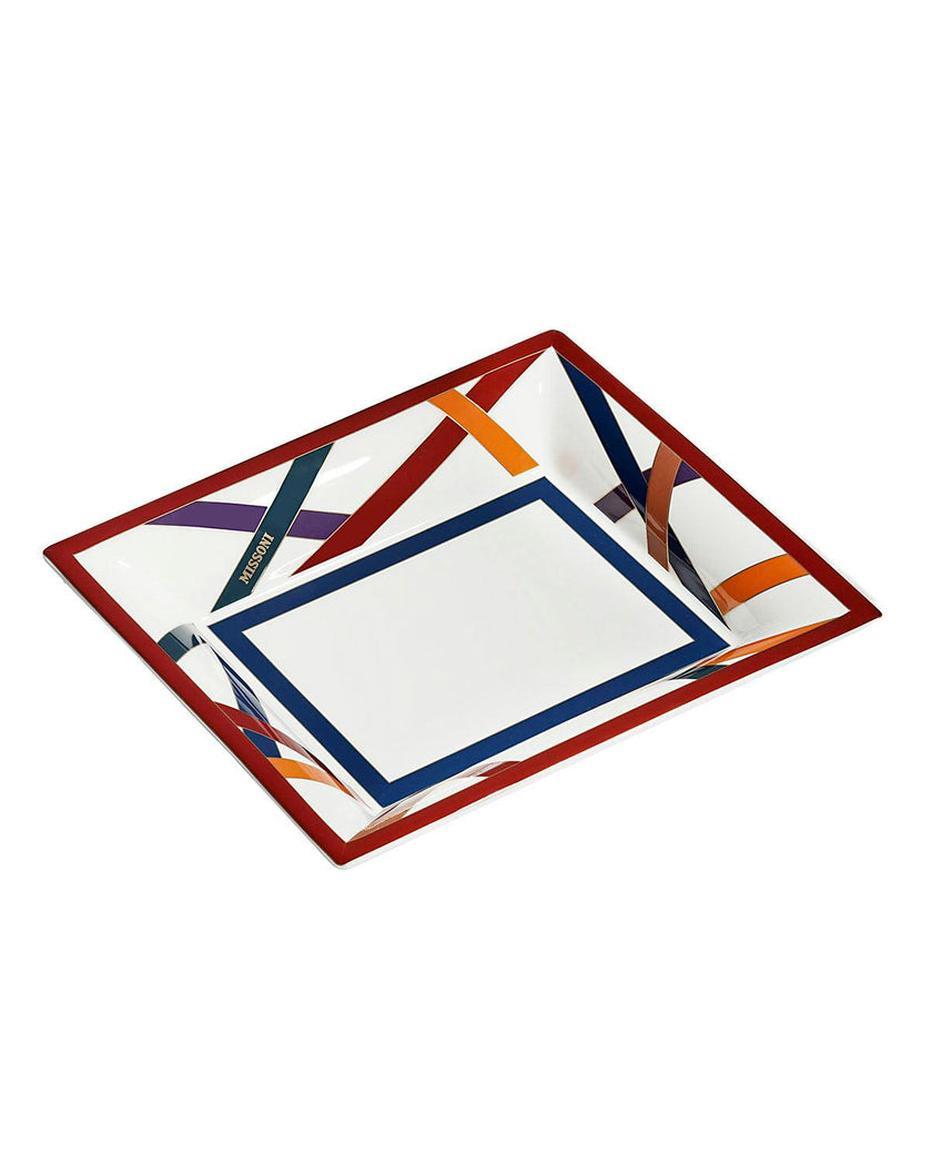 Tray NASTRI Rectangular Large in Luxury Box Multicolor 8.5" x 6.75"