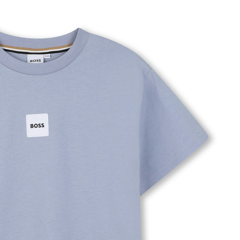 Light Blue Logo Short Sleeve T-Shirt
