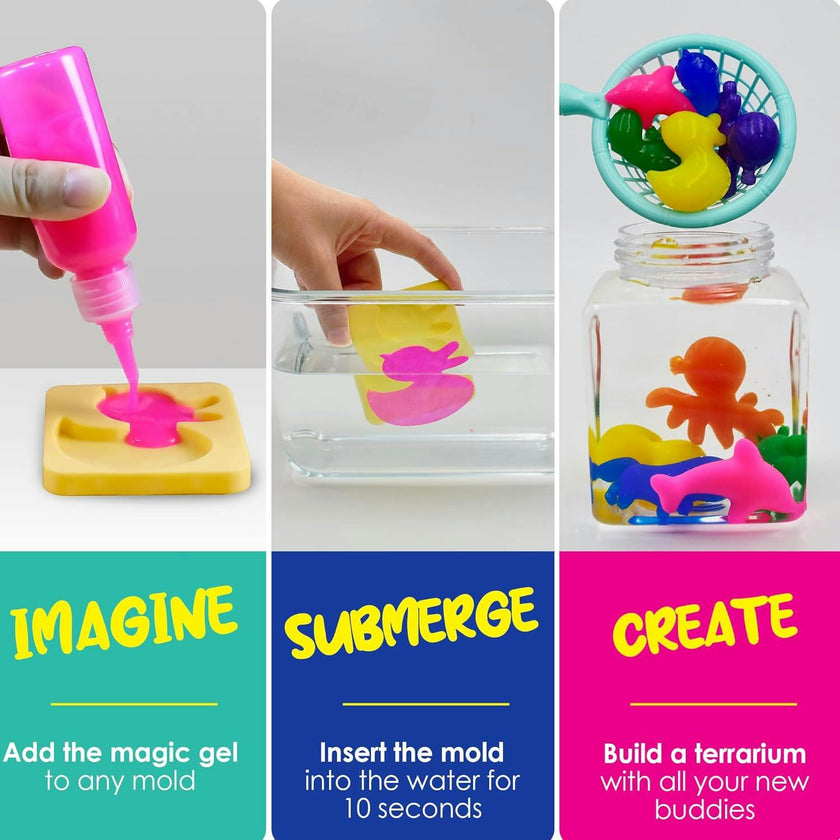 Aqua Fairy Water Gel Kit – Magic Water Elf Toy - Make Your Own Squishes Set
