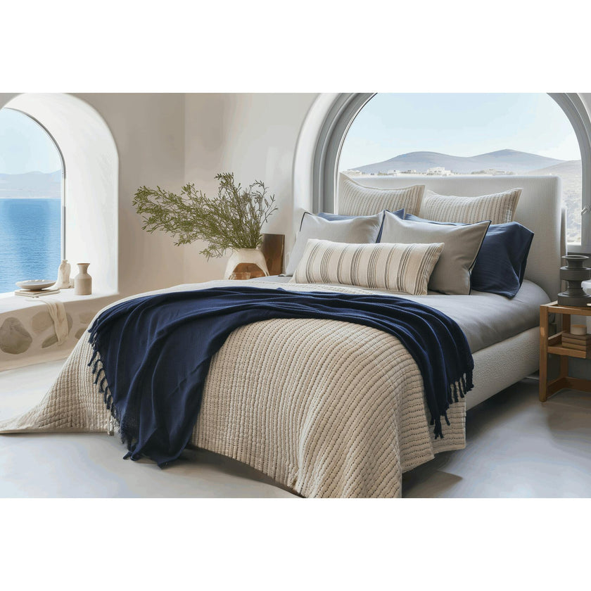 Deep Current Knit Throw