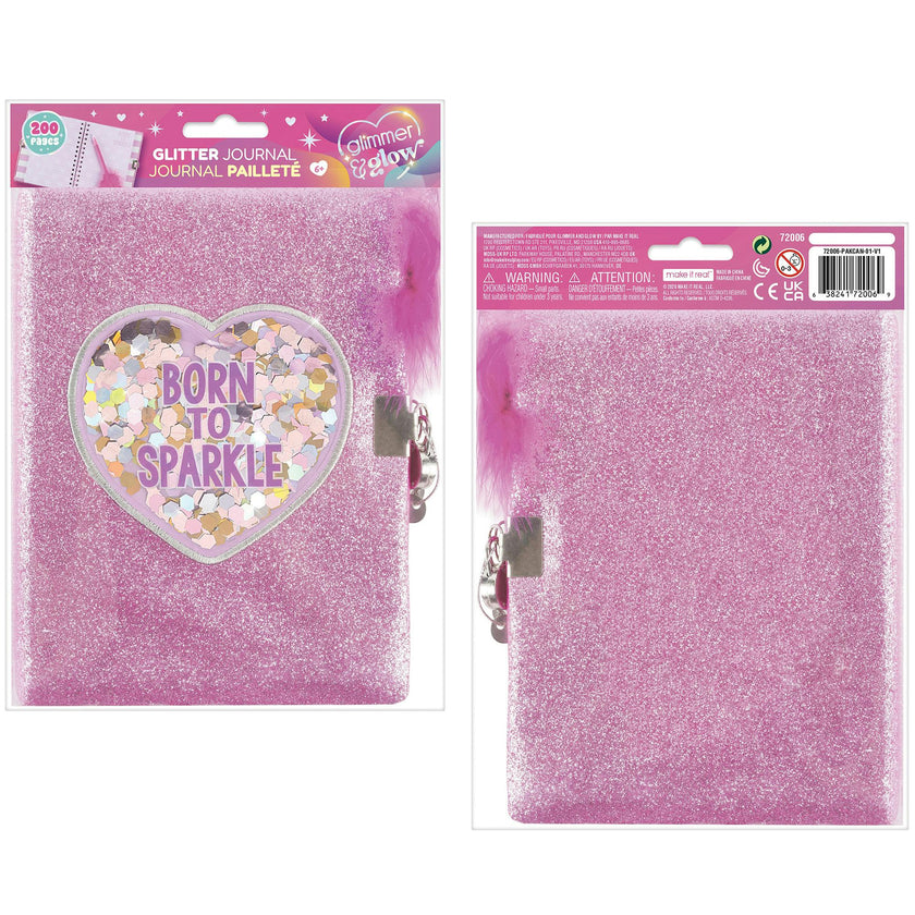 G&G: Locking Journal Set - Born To Sparkle Glitter