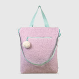 Snuggle Tote XL – The Oversized Sherpa Tote Bag for Sleepovers, Violet Dreams