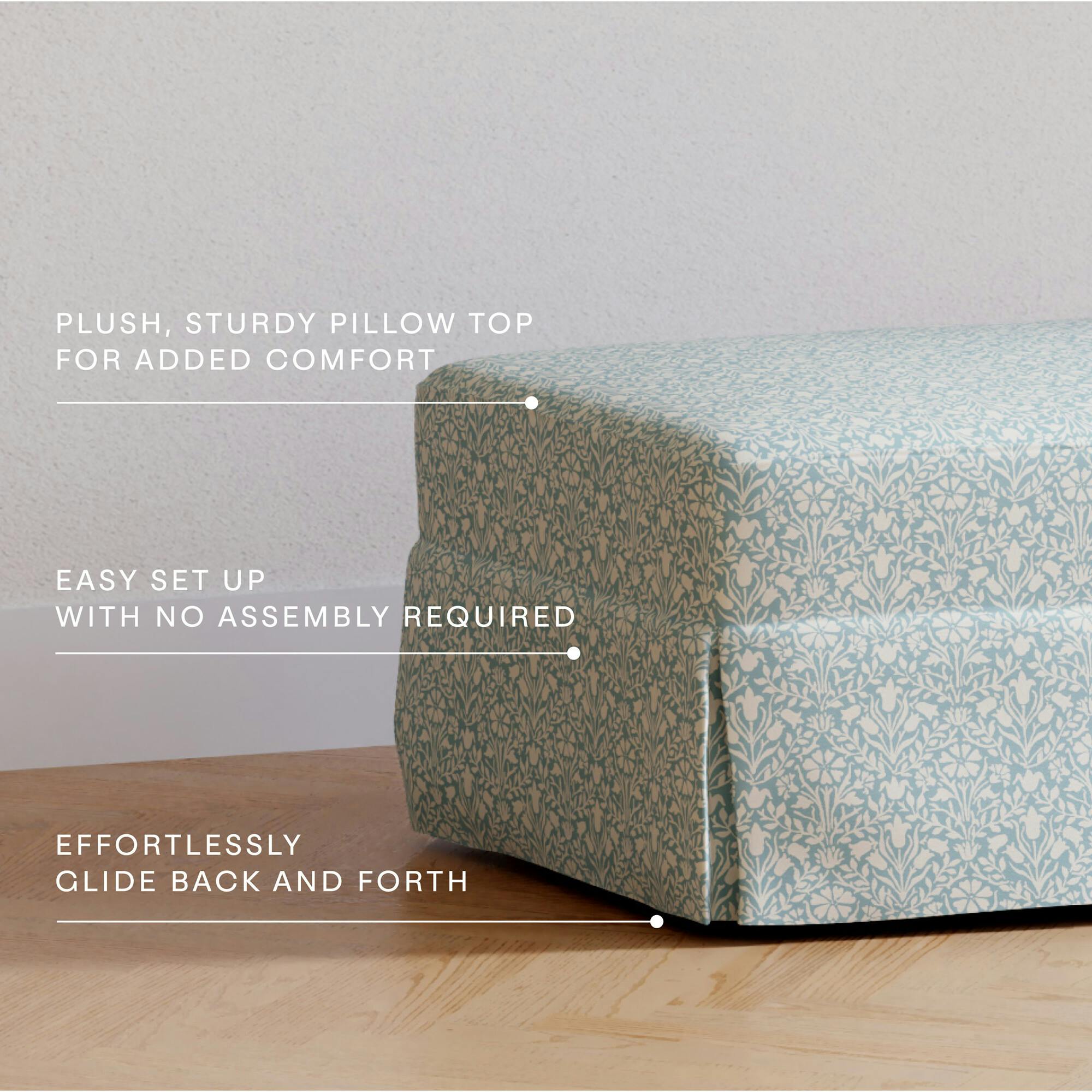 Crawford Gliding Ottoman