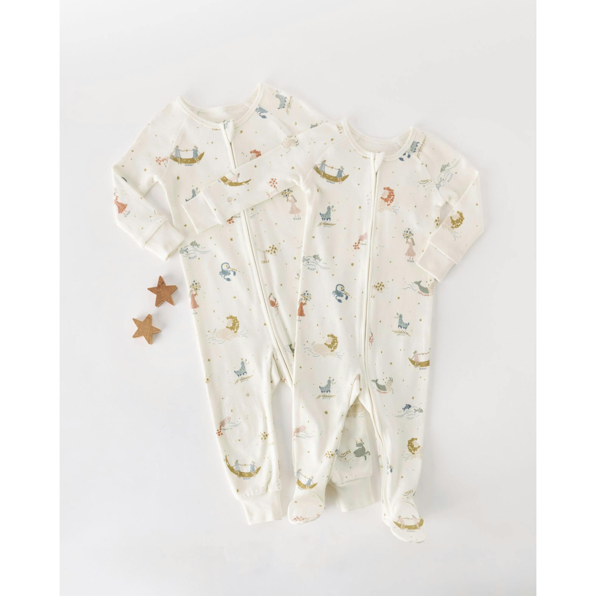Ribbed Baby Sleeper, White