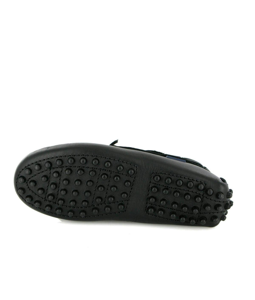 Smooth Leather Laces Drivers, Black