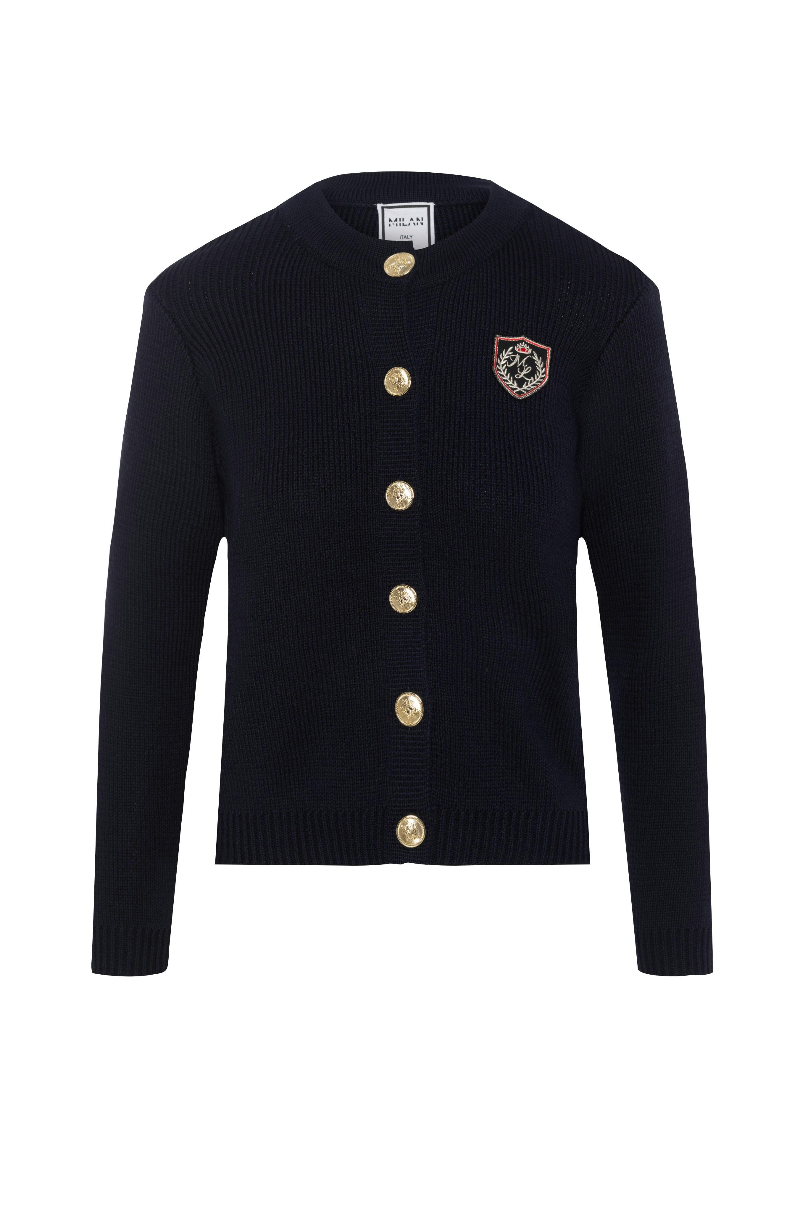 Emblem Knit Cardigan
