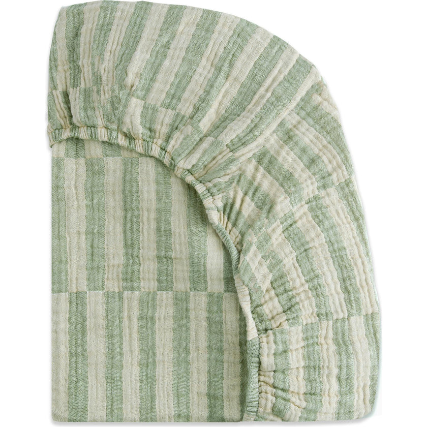 GOTS Certified Organic Muslin Cotton Crib Sheet
