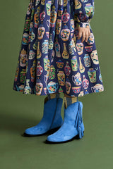 FRINGES BOOT BLUE