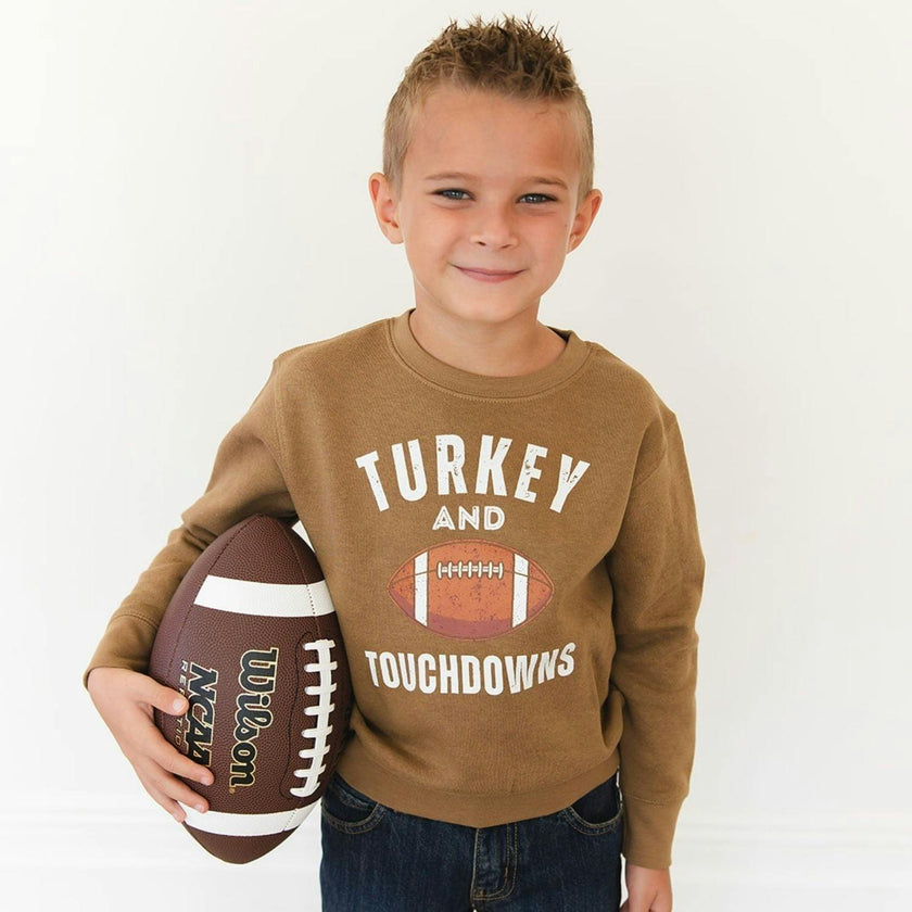 Turkey and Touchdowns Thanksgiving Sweatshirt