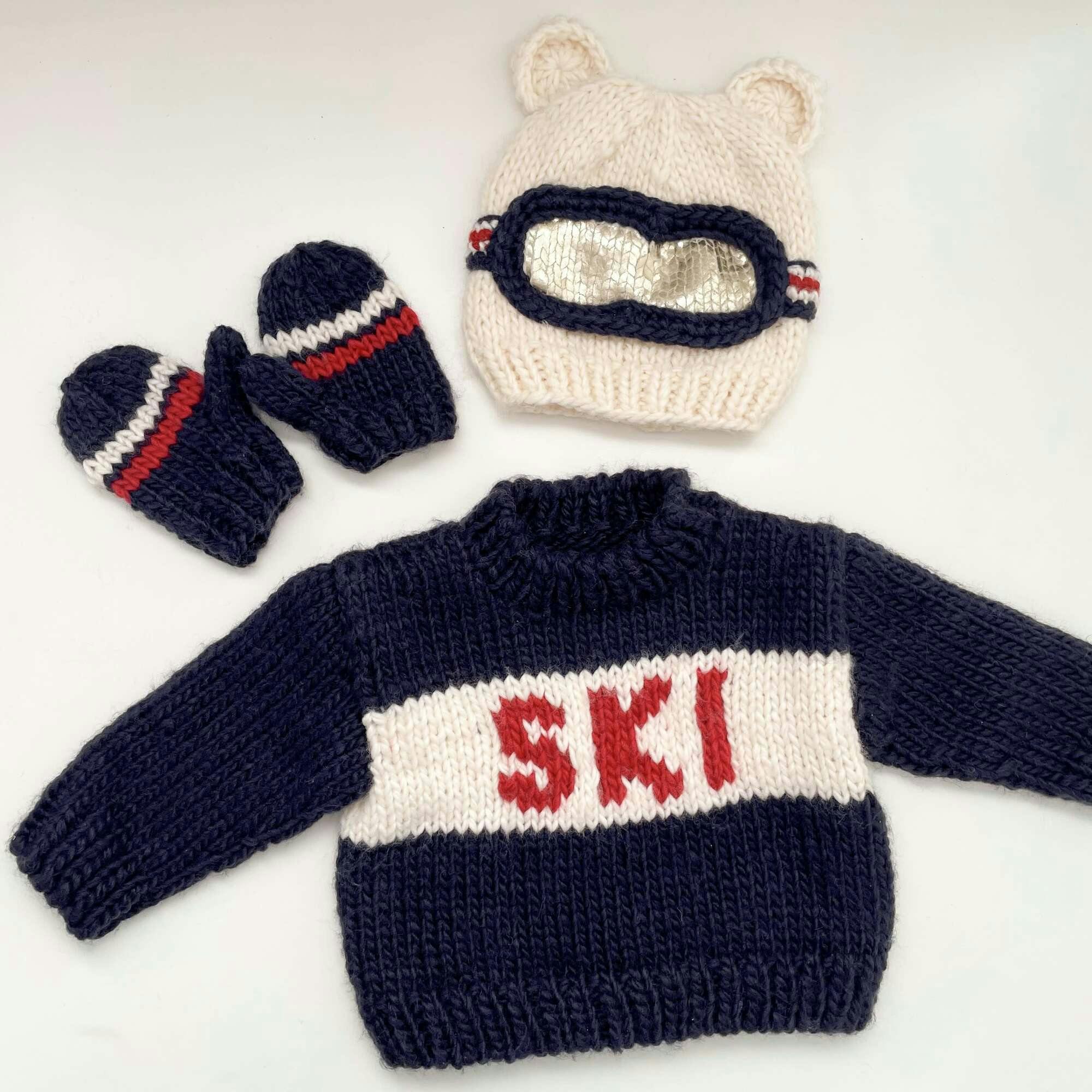 Ski Goggles Beanie, Bear