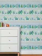 Papier peint CHALANA coloris Emeraude