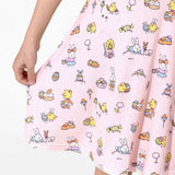 Easter Pink Bamboo Girls' Short Sleeve Dress