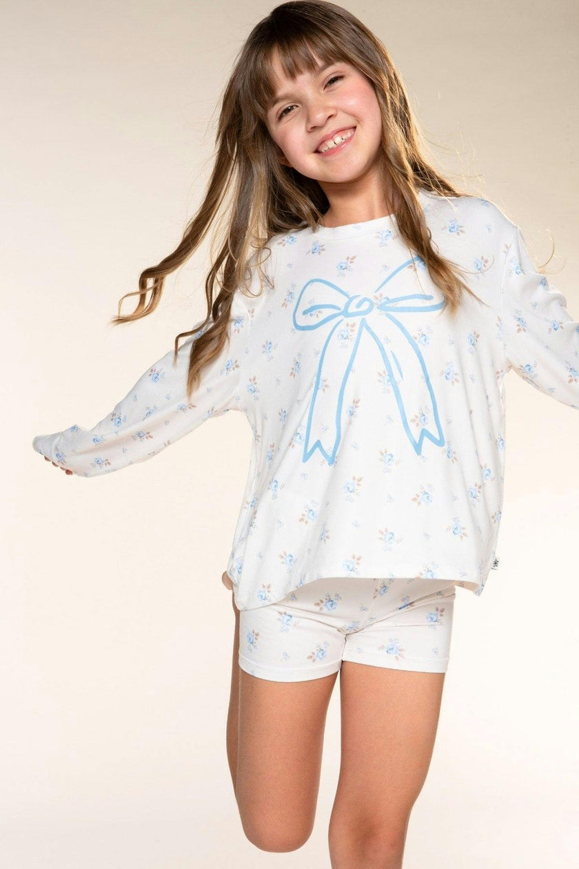 Simply Soft Long Sleeve Easy Tee & Tumble Short Lounge Set