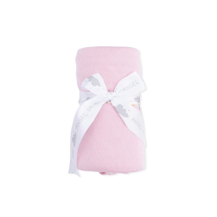 Solid Romance Rose Rib - Swaddle Blanket