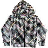 Girls Oversized Drop Shoulder Full-Zip Hoodie, Multi