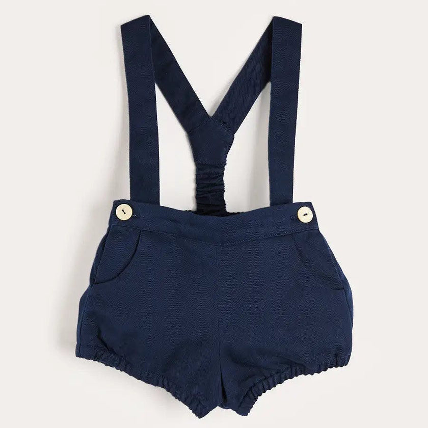 Plain Bloomers with Braces in Navy (6mths-3yrs)