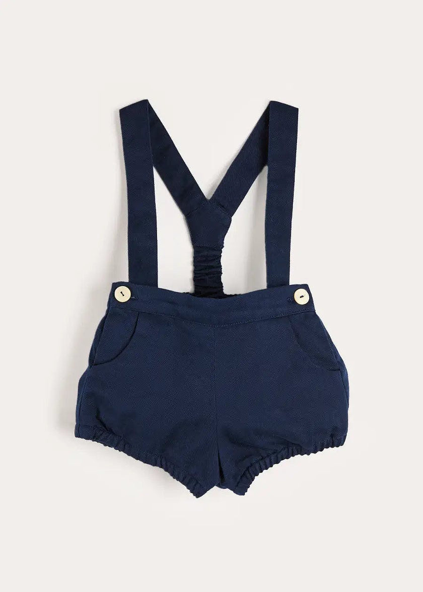 Plain Bloomers with Braces in Navy (6mths-3yrs)