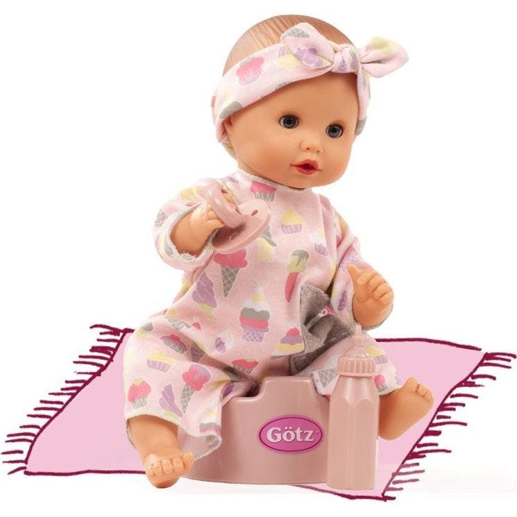 Sleepy Aquini Popsicle - 13" Drink & Wet Bath Baby Girl Doll with Potty