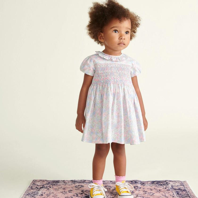 Hand-Smocked Baby Dress